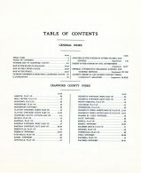 Table of Contents, Crawford County 1930